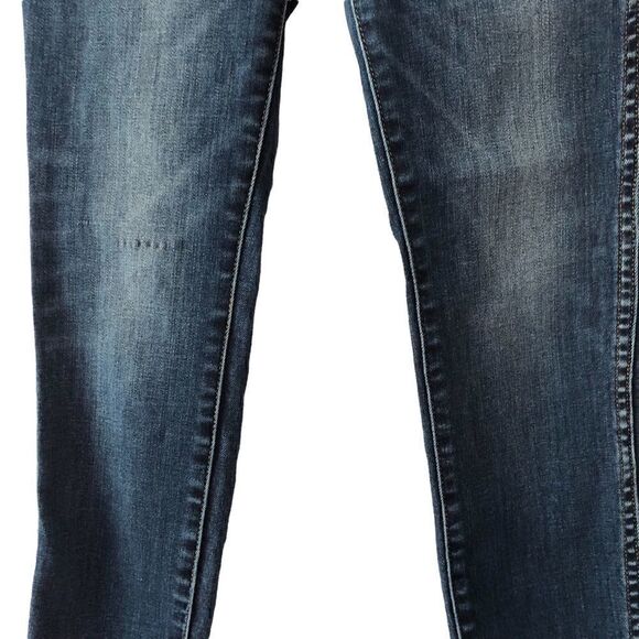 Madewell 10” high rise skinny jeans dark blue wash - Picture 4 of 10